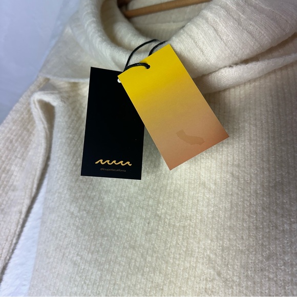 NEW LE SUPERBE Jackpot Ribbed Knit Off Shoulder Midi Dress S $545 Wool Cashmere - Picture 8 of 12